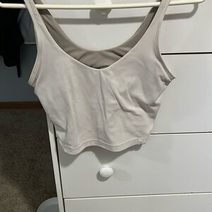 Lululemon white aline tank